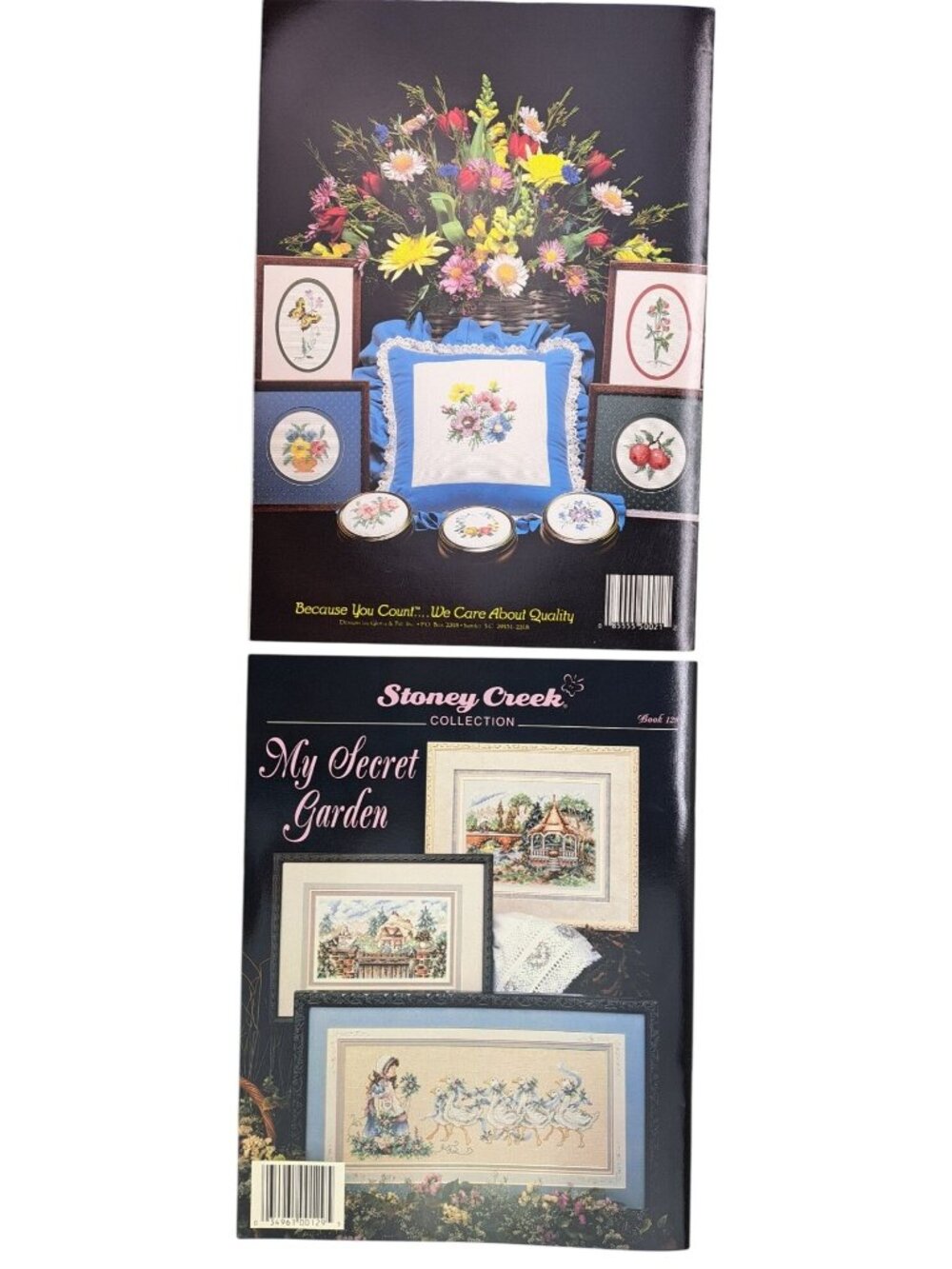 Vintage Lot Cross-Stitch Instruction Secret Garden Book Beginners Lesson Leaflet - Picture 2 of 9